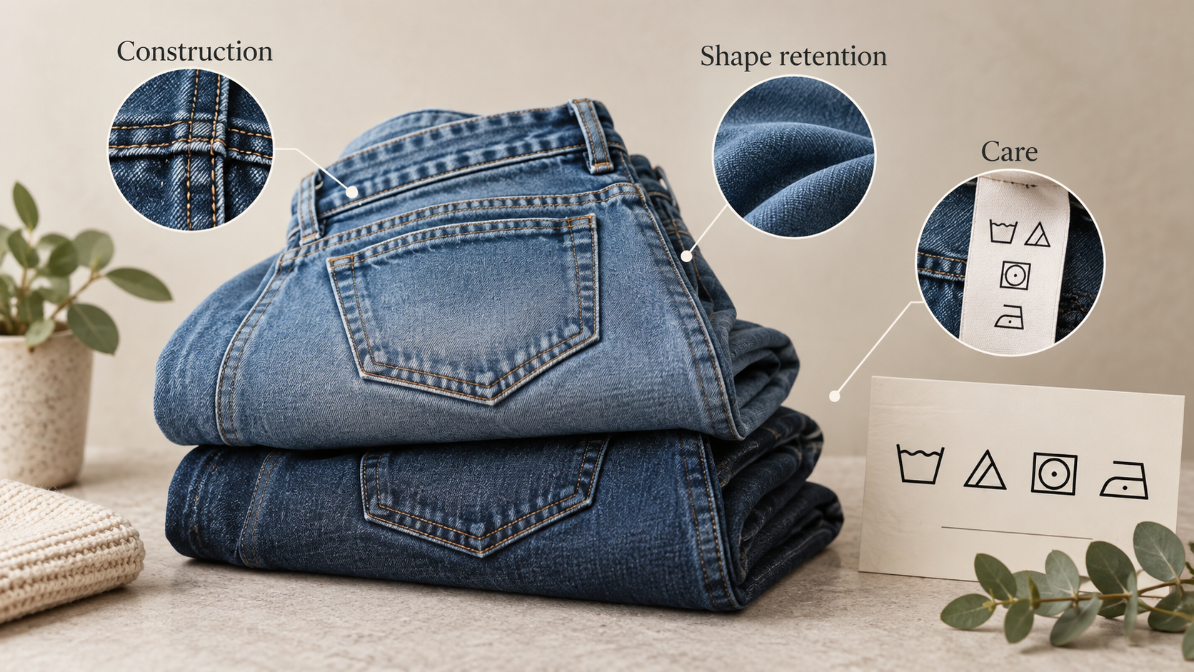 Support a bounded discussion of denim construction, care, wear, and value signals without presenting the independent editorial example as a full Marks & Spencer versus Uniqlo product test
